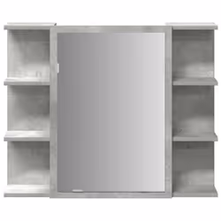 vidaXL 4 Piece Bathroom Furniture Set Concrete Grey Engineered Wood - Additional view 9