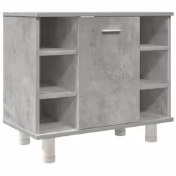 vidaXL 3 Piece Bathroom Furniture Set Concrete Grey Engineered Wood - Additional view 5