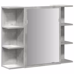 vidaXL 3 Piece Bathroom Furniture Set Concrete Grey Engineered Wood - Additional view 7