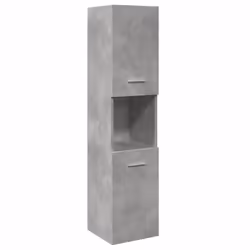 vidaXL Bathroom Furniture Set Chipboard Wall Mirror Multi Sizes Multi Colors - concrete grey, 41 x 38,5 x 46 cm - Additional view 5