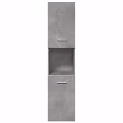 vidaXL Bathroom Furniture Set Chipboard Wall Mirror Multi Sizes Multi Colors - concrete grey, 41 x 38,5 x 46 cm - Additional view 6