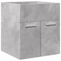 vidaXL Bathroom Furniture Set Chipboard Wall Mirror Multi Sizes Multi Colors - concrete grey, 41 x 38,5 x 46 cm - Additional view 7