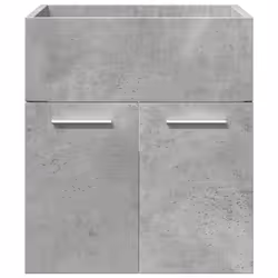 vidaXL Bathroom Furniture Set Chipboard Wall Mirror Multi Sizes Multi Colors - concrete grey, 41 x 38,5 x 46 cm - Additional view 8