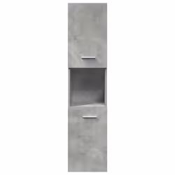 vidaXL 3 Piece Bathroom Furniture Set Concrete Grey Engineered Wood - Additional view 4