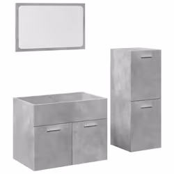 VidaXL 3324871, Grey, Wood, 600 mm, 385 mm, 460 mm, 3 pc(s)
