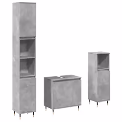 VidaXL 3324952, Grey, Wood, 580 mm, 330 mm, 600 mm, 3 pc(s)