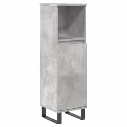 vidaXL 3 Piece Bathroom Furniture Set Concrete Grey Engineered Wood - Additional view 5