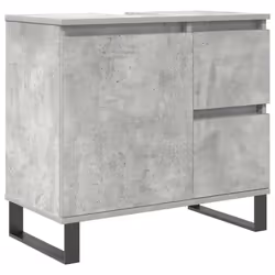 vidaXL 3 Piece Bathroom Furniture Set Concrete Grey Engineered Wood - Additional view 7