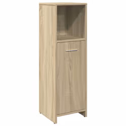 vidaXL Bathroom Furniture Set 4 Piece Sink Cabinet Sonoma Oak Engineered Wood - Additional view 9
