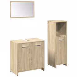 VidaXL 3324971, Oak, Wood, 600 mm, 370 mm, 3 pc(s)