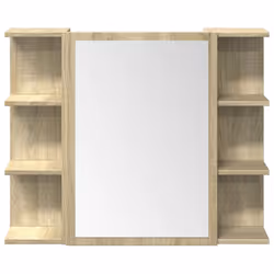 vidaXL Bathroom Furniture Set 3 Piece Sink Cabinet Sonoma Oak Engineered Wood - Additional view 4