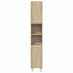 vidaXL Bathroom Furniture Set 3 Piece Sink Cabinet Sonoma Oak Engineered Wood - Additional view 6