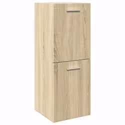 vidaXL Bathroom Furniture Set 4 Piece Sink Cabinet Sonoma Oak Engineered Wood - 41 x 38.5 x 46 cm - Additional view 7