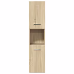 vidaXL Bathroom Furniture Set Chipboard Wall Mirror Multi Sizes Multi Colors - sonoma oak, 41 x 38.5 x 46 cm - Additional view 6