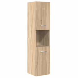 vidaXL 5 Piece Bathroom Furniture Set Sonoma Oak Engineered Wood - Additional view 4