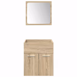 vidaXL 5 Piece Bathroom Furniture Set Sonoma Oak Engineered Wood - Additional view 7