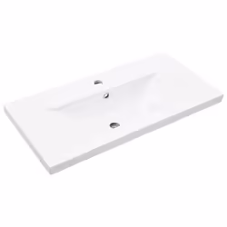vidaXL Sink Cabinet with Built-in Basin Bathroom Sink Unit Engineered Wood - sonoma oak, 80 x 38.5 x 48 cm - Additional view 7