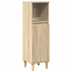 vidaXL Bathroom Furniture Set 3 Piece Sink Cabinet Sonoma Oak Engineered Wood - Additional view 5