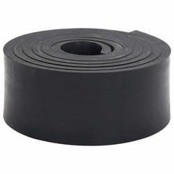 vidaXL Rubber Edge for Snow Plow Replacement Snow Plow Cutting Edge Black - 250 x 10 x 1 cm
