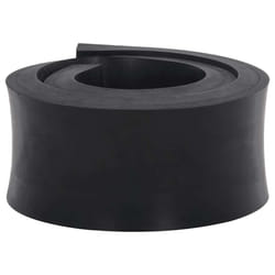 vidaXL Rubber Edge for Snow Plow Replacement Snow Plow Cutting Edge Black - 120 x 10 x 2 cm