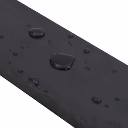 vidaXL Rubber Edge for Snow Plow Replacement Snow Plow Cutting Edge Black - 120 x 10 x 2 cm