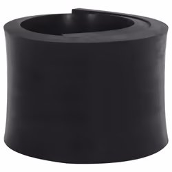 vidaXL Rubber Edge for Snow Plow Replacement Snow Plow Cutting Edge Black - 80 x 15 x 2 cm