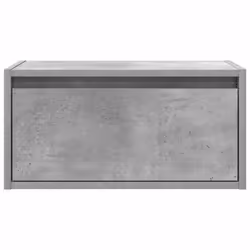 vidaXL Wall-mounted Bedside Cabinets with LED Lights 2 pcs Concrete Grey - Additional view 6