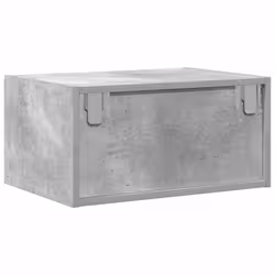 vidaXL Wall-mounted Bedside Cabinets with LED Lights 2 pcs Concrete Grey - Additional view 8