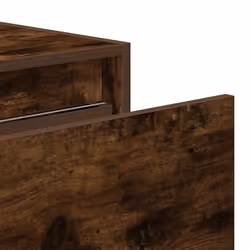 vidaXL Wall-mounted Bedside Cabinets with LED Lights 2 pcs Smoked Oak cabinet - Additional view 10