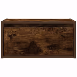 vidaXL Wall-mounted Bedside Cabinets with LED Lights 2 pcs Smoked Oak cabinet - Additional view 6