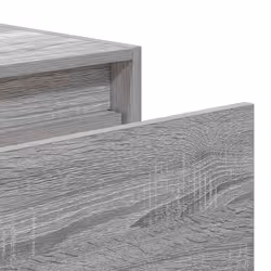 vidaXL Wall-mounted Bedside Cabinet with LED Lights Grey Sonoma cabinet - Additional view 10
