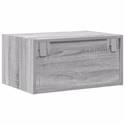 vidaXL Wall-mounted Bedside Cabinets with LED Lights 2 pcs Grey Sonoma cabinet - Additional view 8
