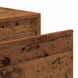 vidaXL Wall-mounted Bedside Cabinet with LED Lights Old Wood cabinet - Additional view 10