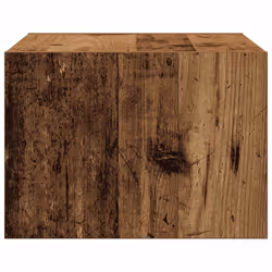 vidaXL Wall-mounted Bedside Cabinet with LED Lights Old Wood cabinet - Additional view 7