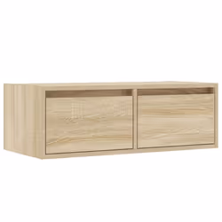 vidaXL TV Cabinet with LED Lights Sonoma Oak 75x35.5x25 cm TV stand - Additional view 5