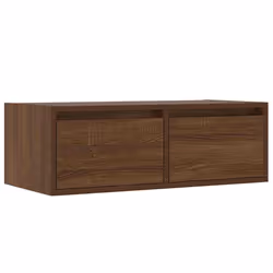 vidaXL TV Cabinet with LED Lights Brown Oak 75x35.5x25 cm TV stand - Additional view 5