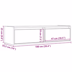 vidaXL TV Cabinet with LED Lights White 100X35.5x25 cm TV stand - Additional view 4