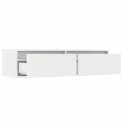 vidaXL TV Cabinet with LED Lights White 100X35.5x25 cm TV stand - Additional view 9