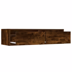 vidaXL TV Cabinet with LED Lights Smoked Oak 100X35.5x25 cm TV stand - Additional view 9