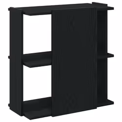 vidaXL Bookcase 3-Tier Black 60x30x60 cm Engineered Wood bookshelf book case - Additional view 5