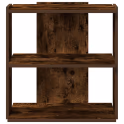 vidaXL Bookcase 3-Tier Smoked Oak 60x30x60 cm Engineered Wood bookshelf
