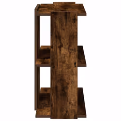 vidaXL Bookcase 3-Tier Smoked Oak 60x30x60 cm Engineered Wood bookshelf - Additional view 4