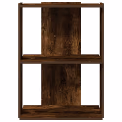 vidaXL Bookcase 3-Tier Smoked Oak 60x30x80 cm Engineered Wood bookshelf