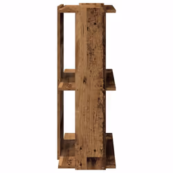 vidaXL Bookcase 3-Tier Old Wood 60x30x80 cm Engineered Wood bookshelf - Additional view 4