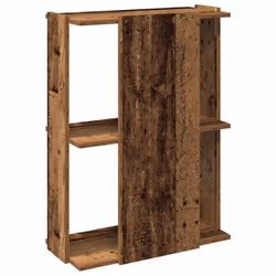 vidaXL Bookcase 3-Tier Old Wood 60x30x80 cm Engineered Wood bookshelf - Additional view 5