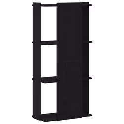 vidaXL Bookcase 3-Tier Black 60x30x120 cm Engineered Wood bookshelf book case - Additional view 5