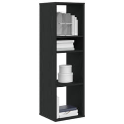 vidaXL Book Cabinet Black 34x31x112 cm Engineered Wood storage cabinet