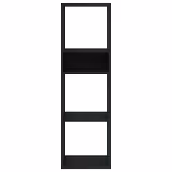 vidaXL Book Cabinet Black 34x31x112 cm Engineered Wood storage cabinet