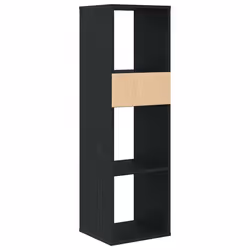vidaXL Book Cabinet Black 34x31x112 cm Engineered Wood storage cabinet - Additional view 5