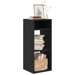 vidaXL Book Cabinet Black 34x31x80 cm Engineered Wood storage cabinet